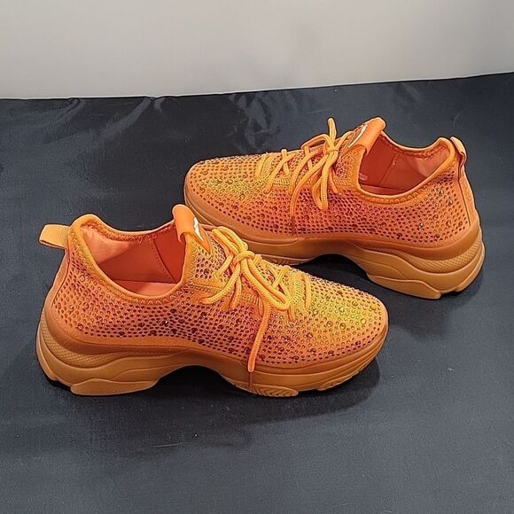 BRAND NEW BEBE LEYLA LACE UP CLOSURE WOMEN"S SEQUIN EMBELLISHMENTS SNEAK… - Picture 7 of 15